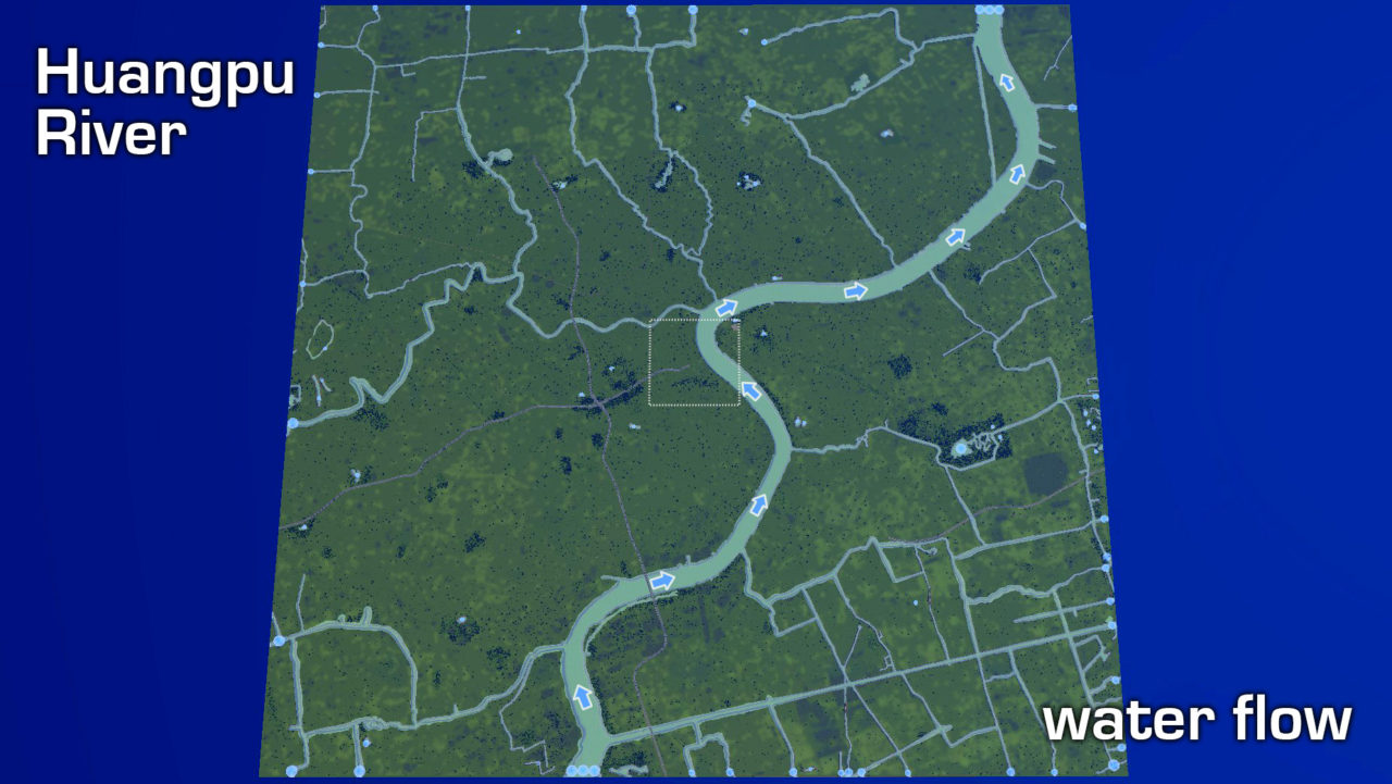 Карта Shanghai True Vanilla Map - Шанхай для CITIES SKYLINES